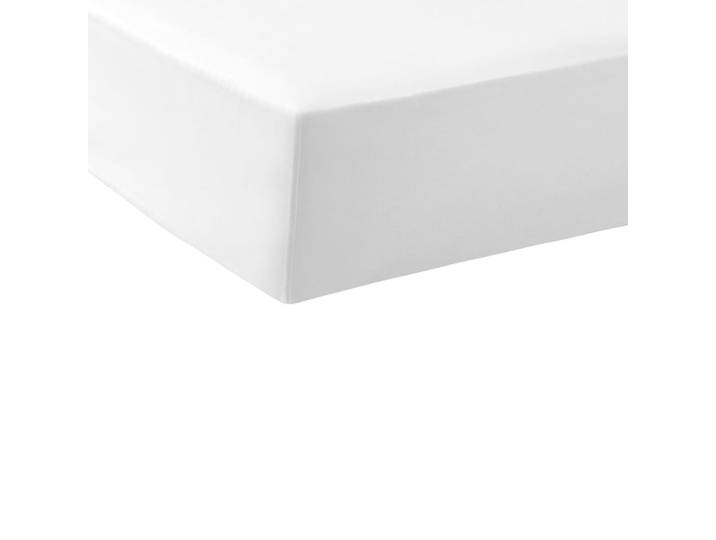 Drap housse coton blancxblanc 140x190 cm