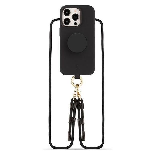 Just Elegance Necklace Cover mit PopSockets 3in1 Case Black (30485)