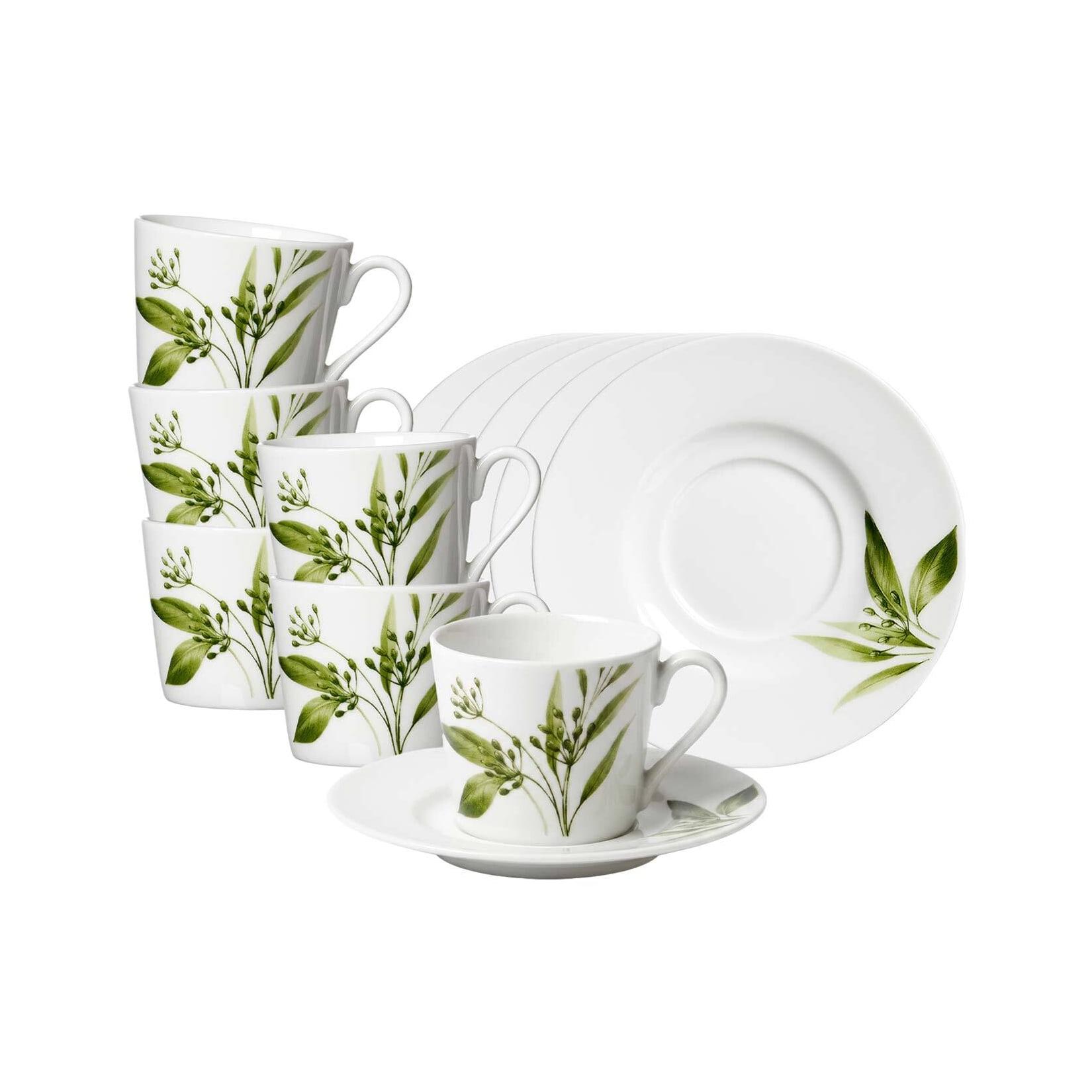 Ritzenhoff & Breker Espressotassen mit Untertassen Evora 100 ml 6er Set