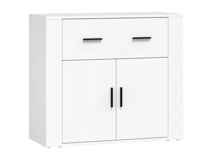 Soldes août 2026 Buffet Bas 1 PC - grand stockage - Buffet Bahut/commode - Blanc 80x33x70cm Bois d'ingénierie 1678248932