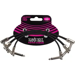 Ernie Ball EB6221 flach 15 cm 3er Pack - Patchkabel