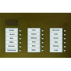 TCS PUK18/3-EB PUK TCS:BUS Audio Außenstation 18T 3Sp UP bronze PUK183EB