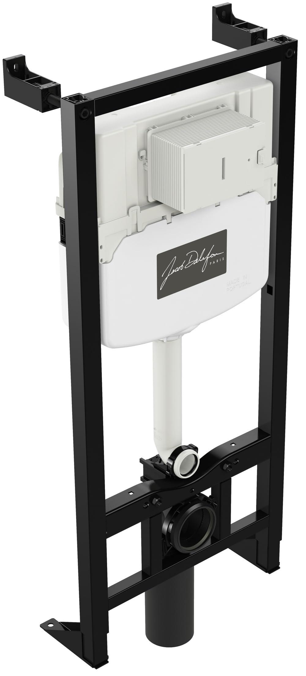 Freistehendes WC-Stützgestell, 3/6 L Spülung, Höhe 115 cm, verstellbar