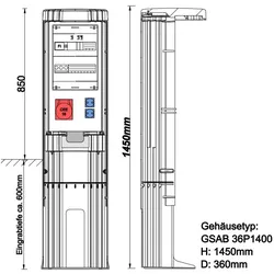 GSAB Elektrotechnik Poller 36P1400FP162S