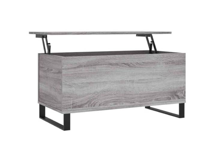 Couchtisch, klappbar, aus Holz, Grau, Sonoma, 90 x 44,5 x 45 cm