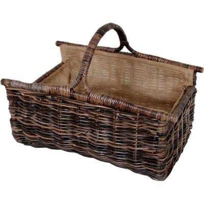 Aufbewahrungskorb LOCKER, beige (natur), B:65cm H:44cm T:46cm, Rattan, Aufbewahrungsboxen