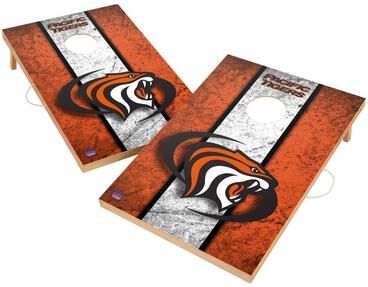 Skip's Garage Vintage Pacific Tigers Regulation 2x4 Cornhole Set