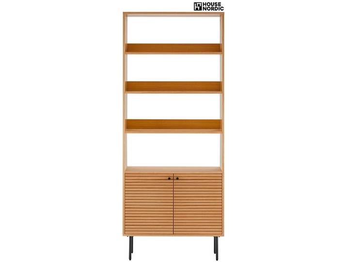 HOUSE NORDIC Regal KYOTO 80x30x200cm massivholzfurnier eiche