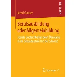 Berufsausbildung oder Allgemeinbildung, Fachbücher von David Glauser