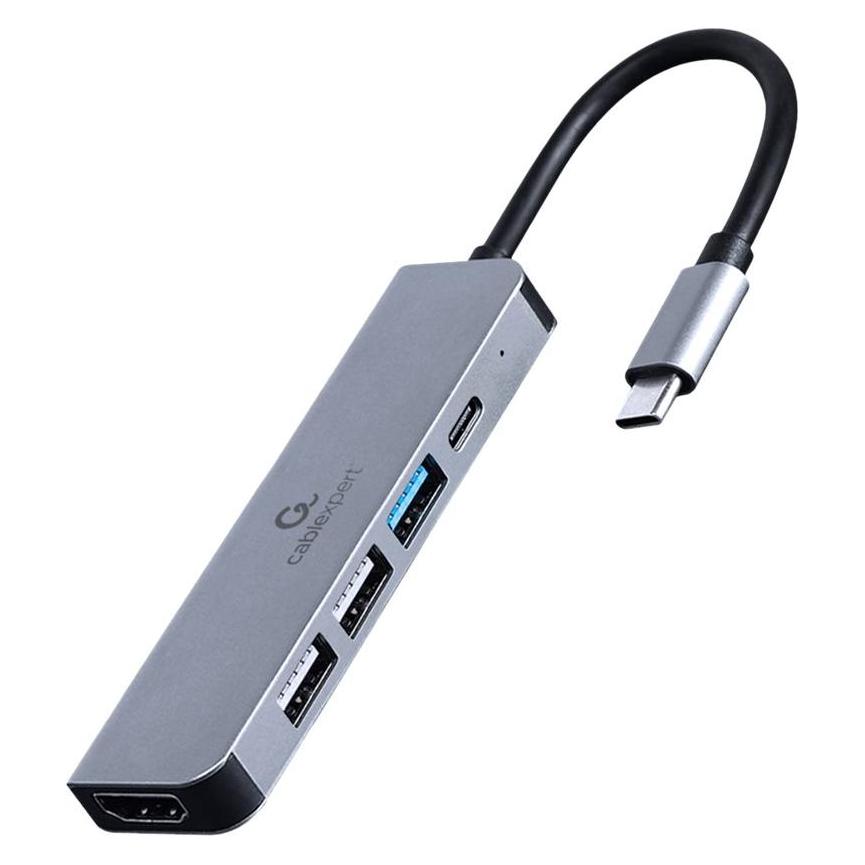 Gembird Multi Port Adapter USB Type C (USB-C, 5 Ports) (A-CM-COMBO5-03)