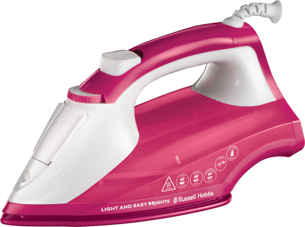 Russell Hobbs Light&Easy Pro stoomstrijkijzer 2400W, Berry