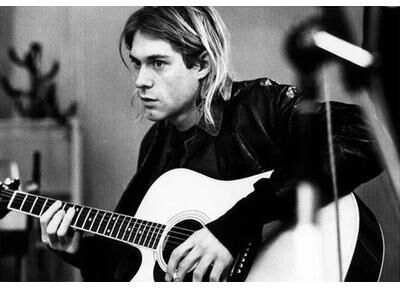 Inspired Finds Kurt Cobain Retro Rock Music Canvas Poster For Bar Cafe & Home Wall Decor intimate Studio Grunge 19.69x27.56in No Frame
