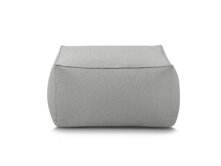Gartenhocker BOBOCHIC RIVIERA Stoff Hellgrau