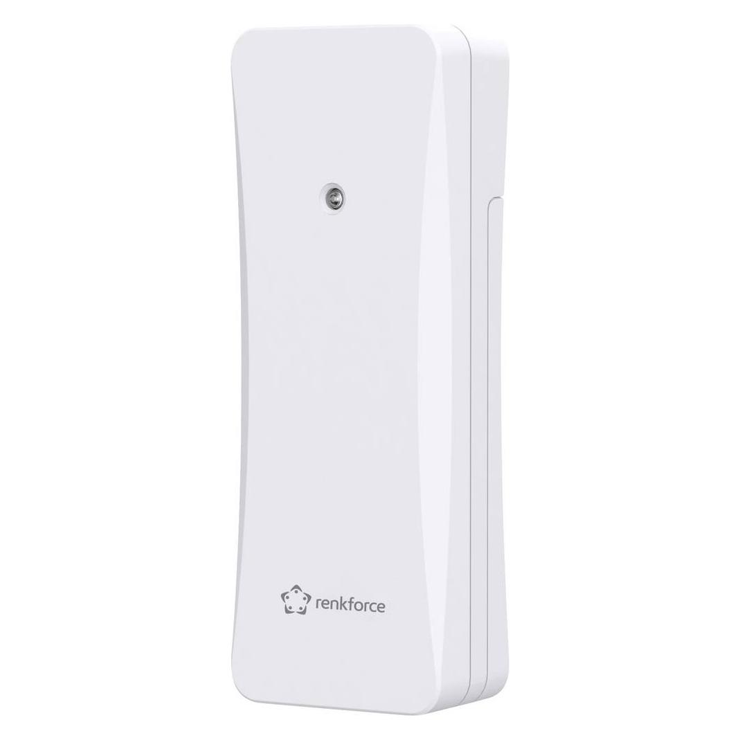 Renkforce RF-6736476 RF-E0666-W Thermo-/Hygrosensor Funk 433 MHz Weiss (RF-6736476)