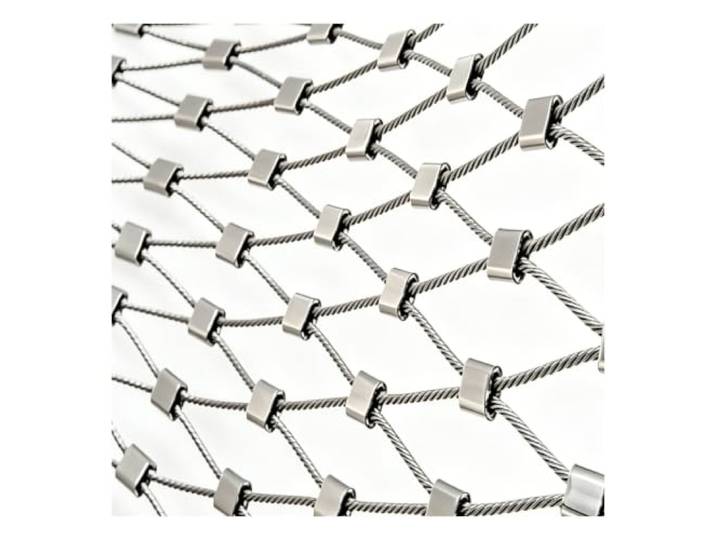 Hynbdes 304 Edelstahl-Seilnetz, Absturzsicherung, Treppe Zaun, Flexibel Multifunktionales Garten-Metallnetz, Flexibles Seil Netz, für Balkone, Bauernhof, Zoos und Zäune, 4cm/2mm 1.2×6m