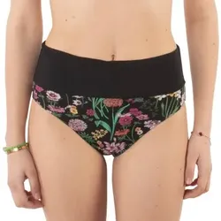 Chantelle Flowers High Waist Bikini Brief Schwarz geblümt 38 Damen