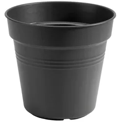 Elho Green Basics Anzuchttopf Schwarz Ø 24 cm Pflanztopf mit Entwässerung