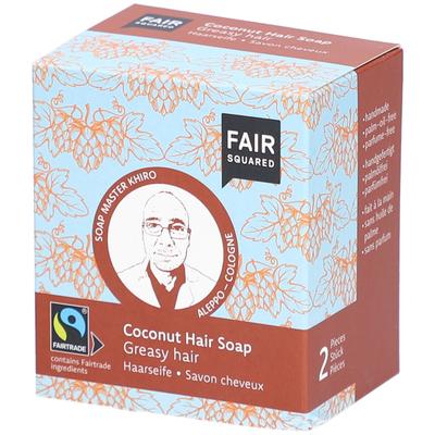 Fair Squared Hair Soap Coco Greasy 2 x 80 g Festes Shampoo
