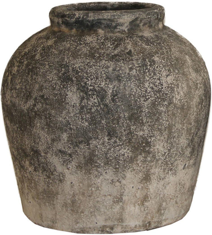 World Menagerie Finney Ceramic Table Vase Stone 30cm H X 29cm W X 29cm D