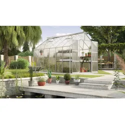 Vitavia Gewächshaus "Uranus 9900",aluminium eloxiert,9,9 m2