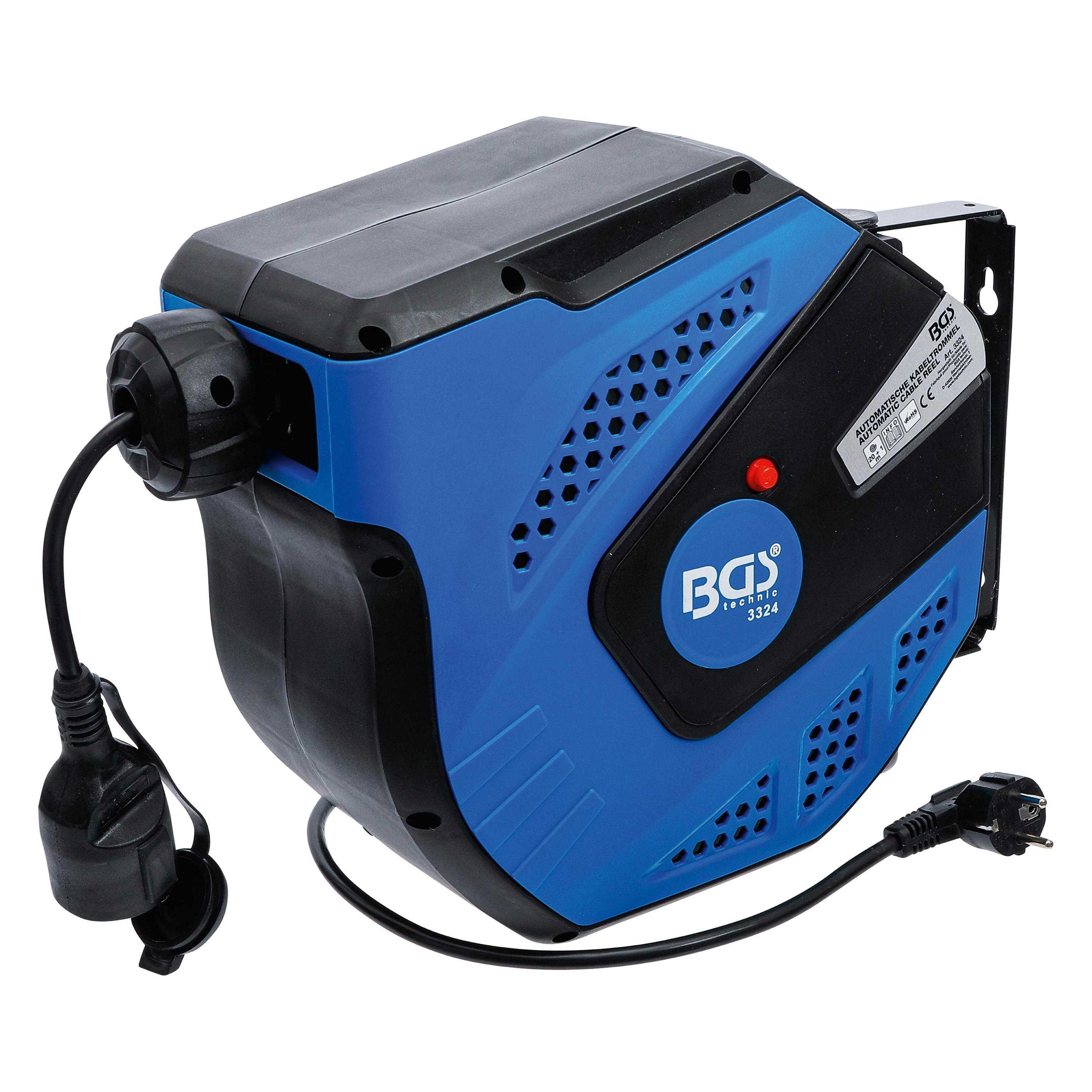 BGS Automatische Kabeltrommel (20 m, 1.50 mm²) (3324)