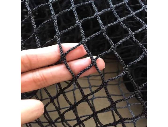 Sicherheitsseilnetz, Hochbett-Sicherheitsnetz für Kinder, Balkon-Treppengeländer-Haustier-/Katzennetz, Gartenzaun-Sportnetz, Schutznetz für Drinnen Und Drau(Size:3M×5M(9.8FT×16.4FT),Color:Schwarz)