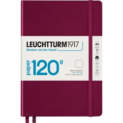 Edition 120 Notizbuch A5, 203 Seiten, 120 g/m2, bordeauxrot, liniert