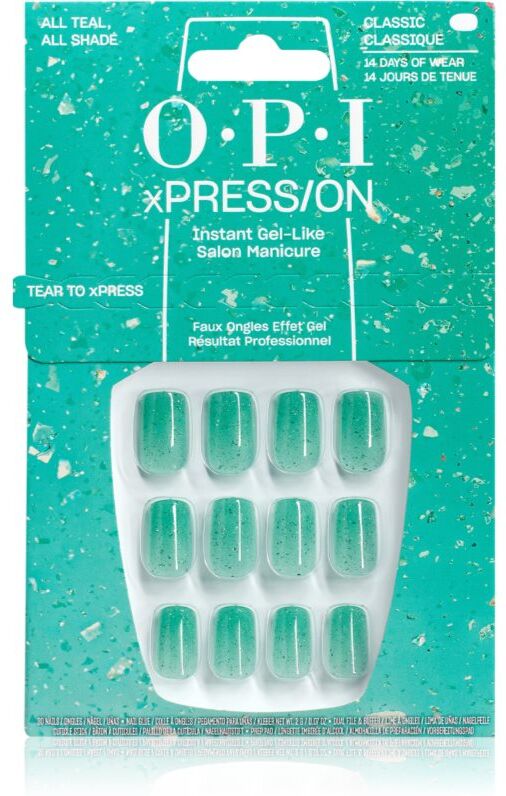 OPI Make ‘Em Jelly! XPRESS/ON False Nails All Teal, All Shade 30 pc