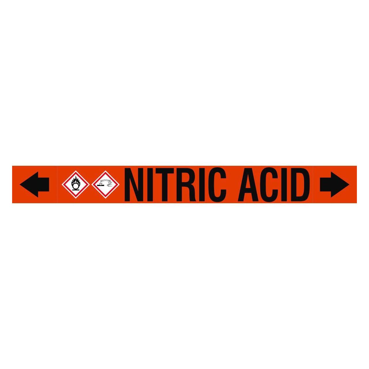 Brady ASME - Rohrmarkierer - Nitric Acid (ASMEPM-100X920MM-NITRIC ACID)