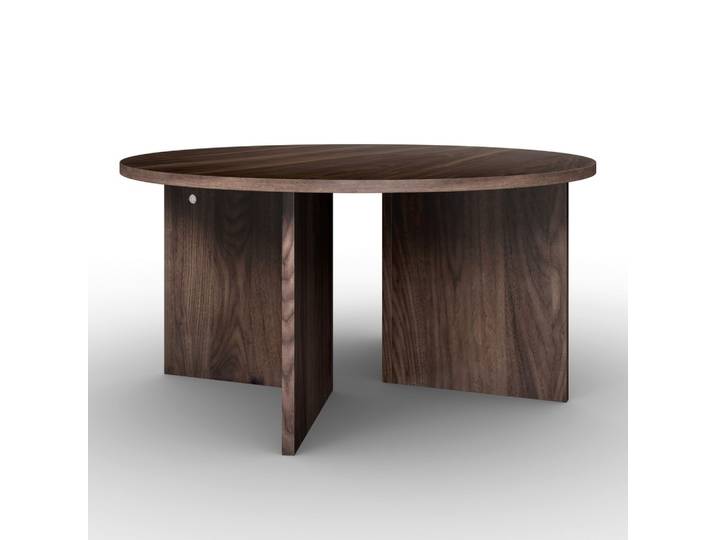 Couchtisch Celina Walnussfarben MDF rund