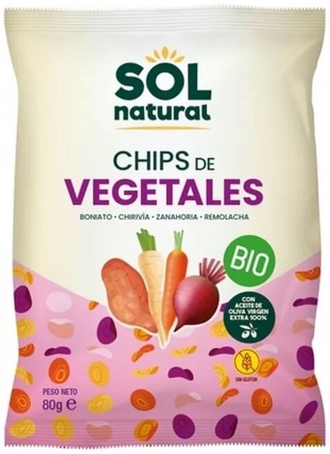 Sol Natural Chips De Vegetais Com Azeite Oliva Bio 80g