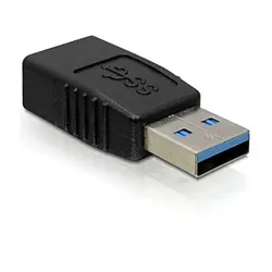 DeLOCK USB 3.0-A Adapter USB-A Schwarz