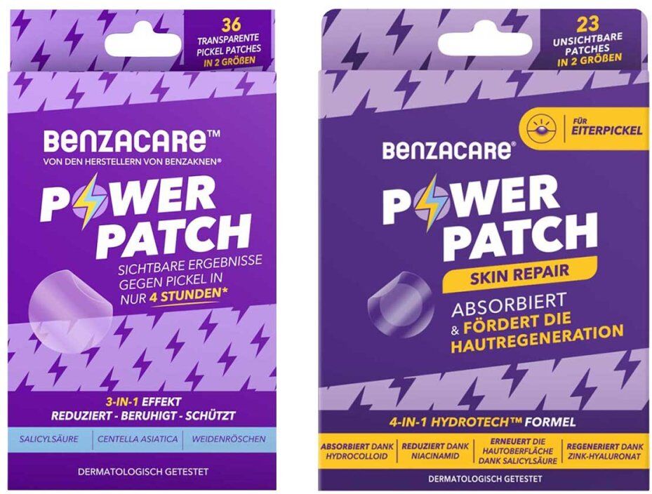 Benzacare Power Patch gegen Pickel + Patches Skin Repair