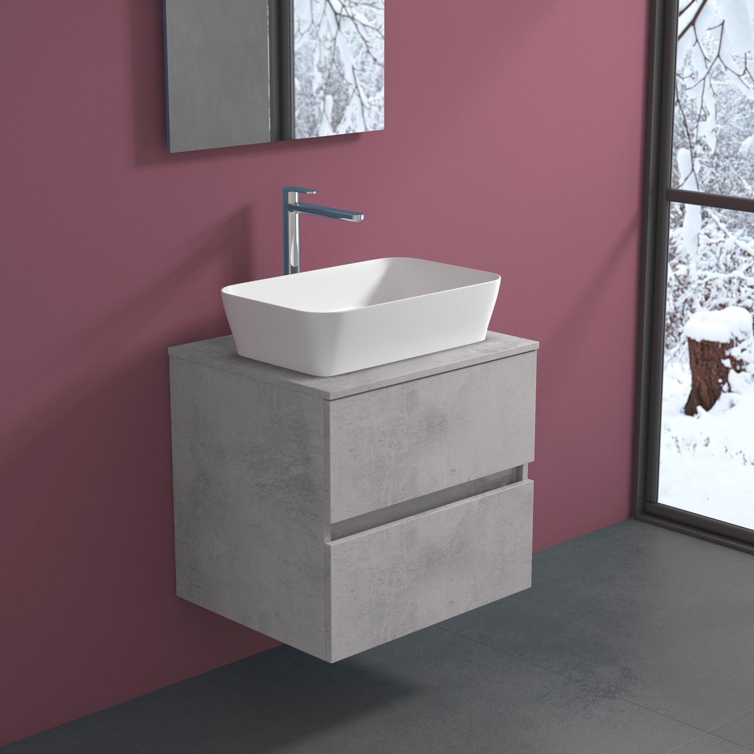 progettobagno Evo 54 Modular Waschtischkonsole  60 cm