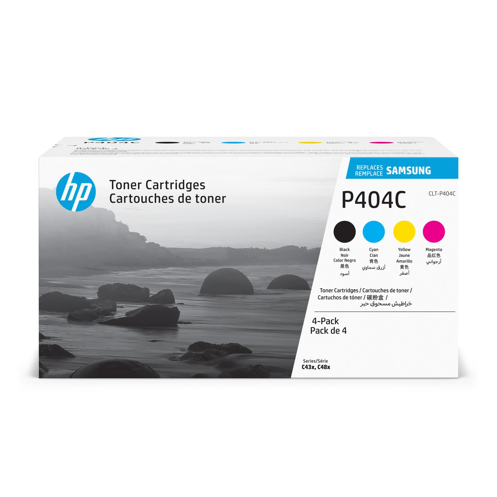 HP Inc. HP Original CLT-P404C Rainbow-Kit Toner schwarz cyan magenta gelb 4.500 Seiten (CLT-P404C/ELS) für Xpress C430,C480 SU365A