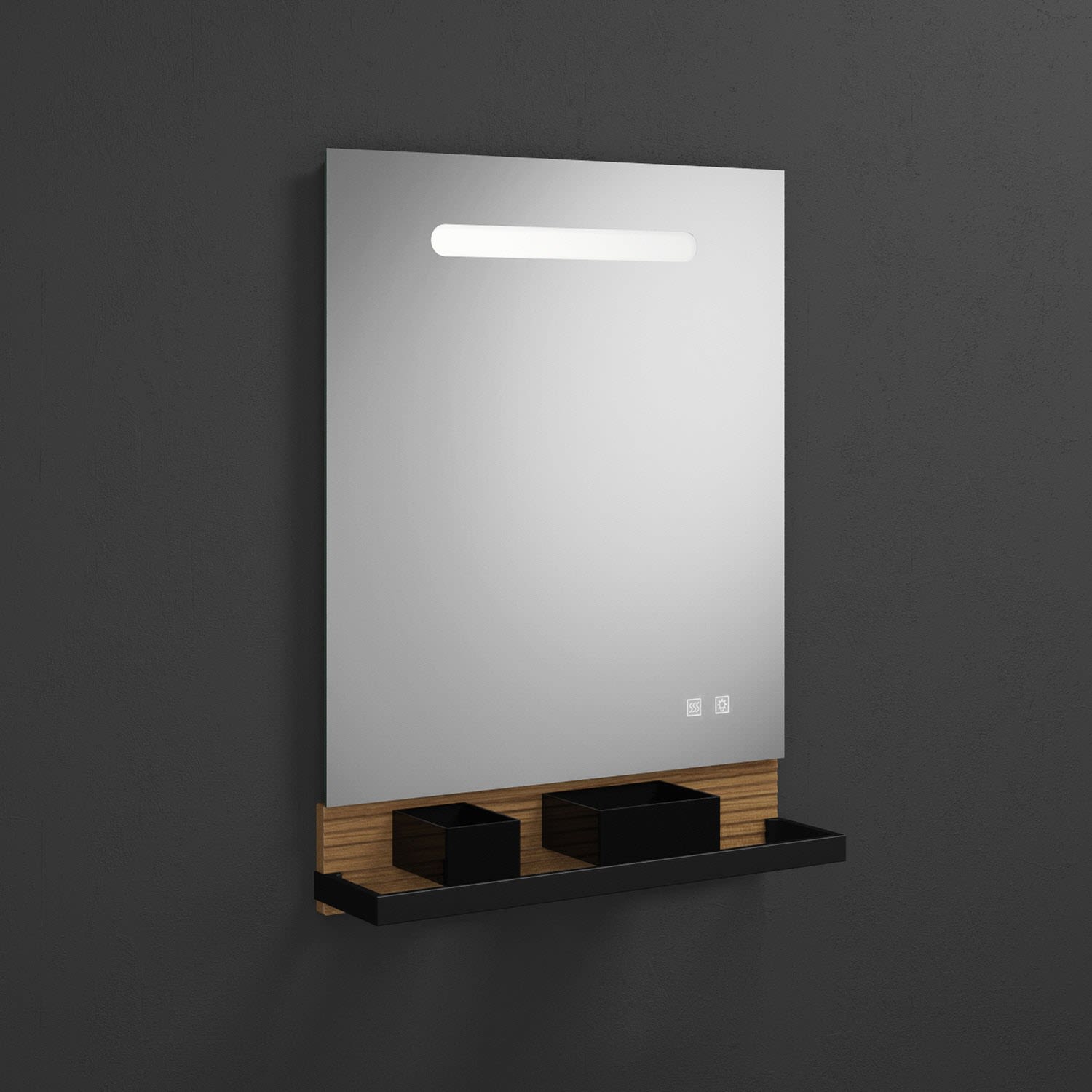 burgbad Fiumo illuminated mirror with horizontal LED lighting 60 x 87.6 cm SFXP060-F3960