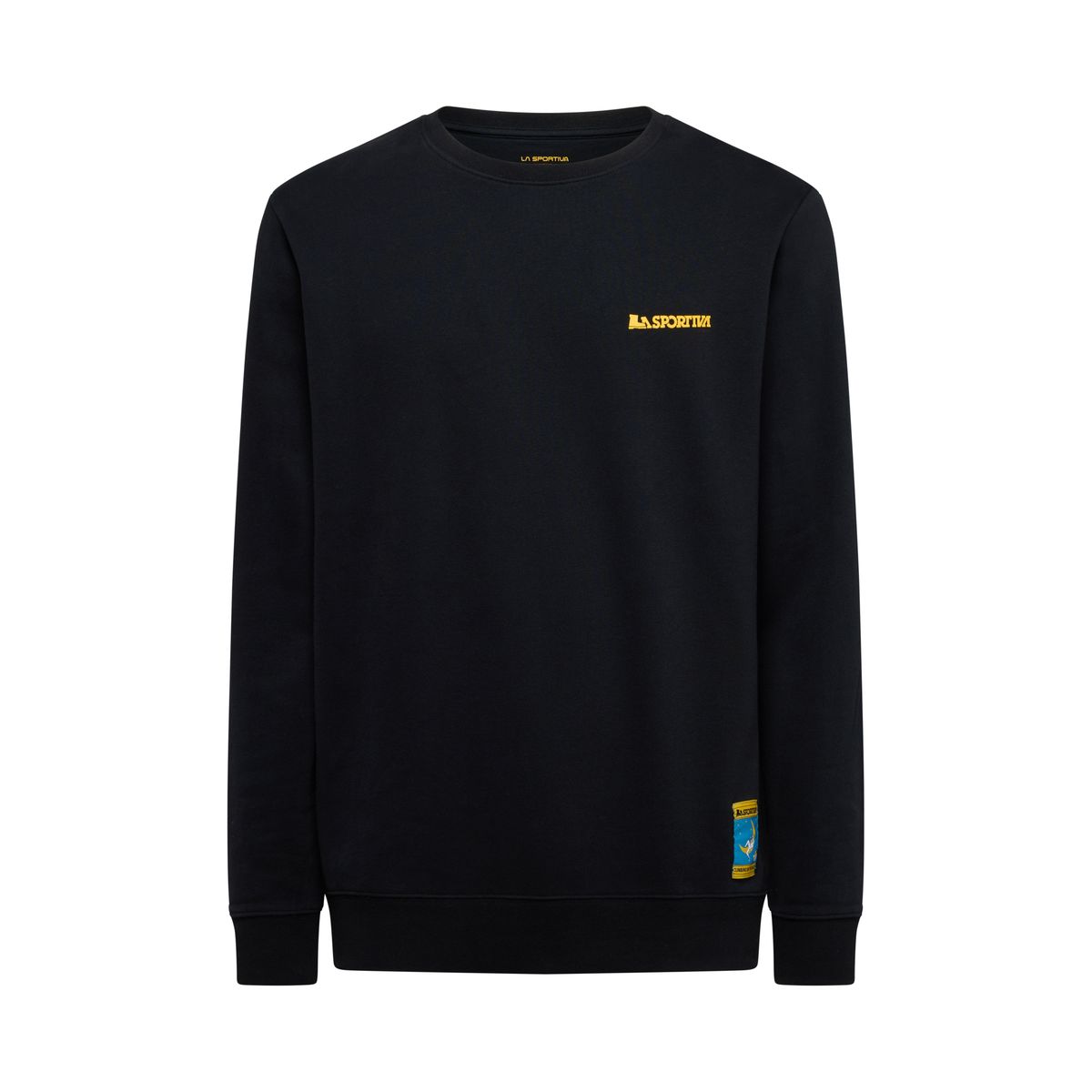 La Sportiva Climbing on The Moon Sweatshirt Men nero/giallo (K04Y08) L ZACW034K04Y08L