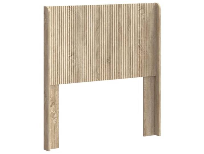 Makastle Kopfteil Sonoma-Eiche Holzwerkstoff 82x100 cm Vertikales Latten-Design