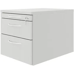 fm Büromöbel Schubladen Rollcontainer grau, 43.4x40x60 cm