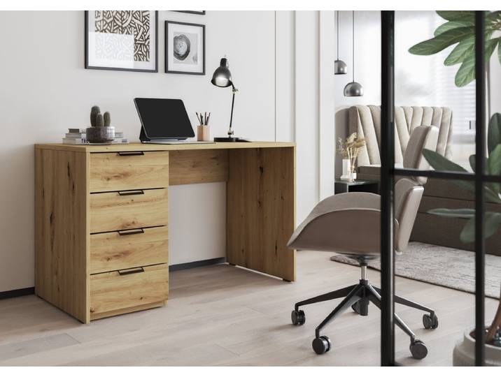 Designer Schreibtisch Bryan - Eiche - 120 cm - Luxusbetten24