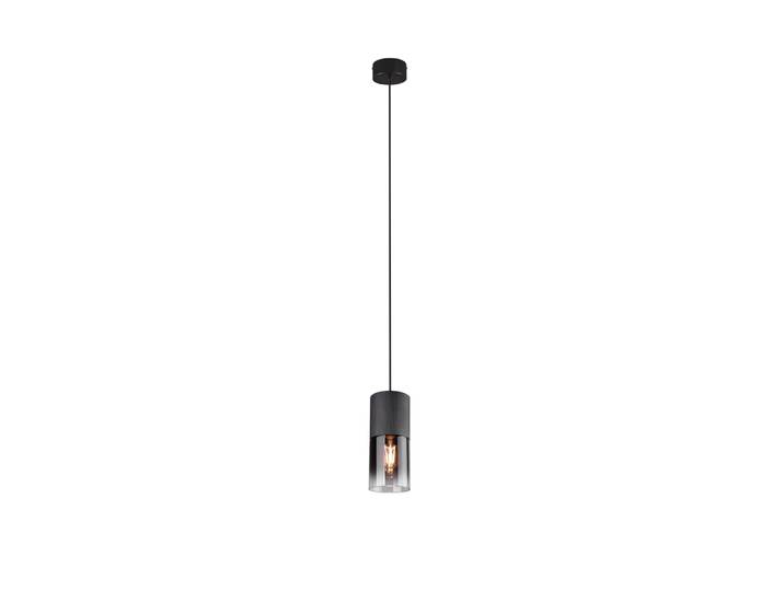 Trio Robin Pendelleuchte Metall/Glas Schwarz matt