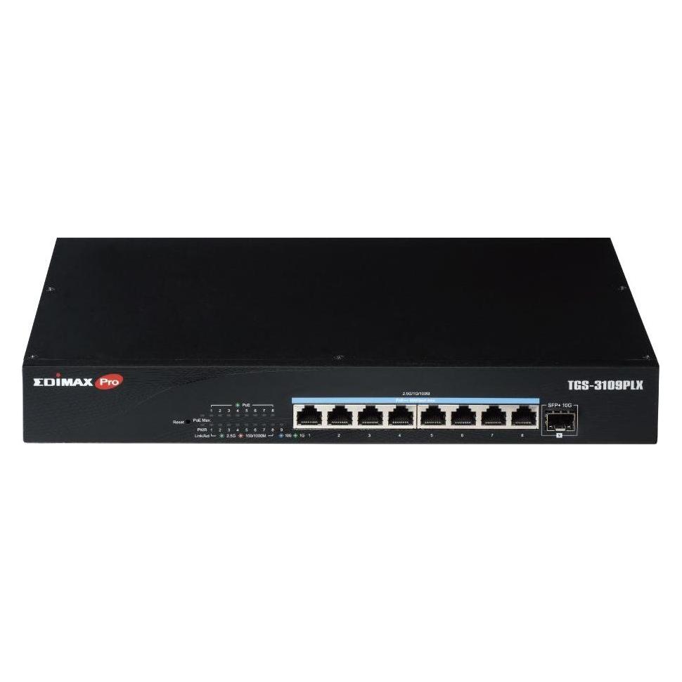 edimax Switch 8x TGS-3109PLX (2.5GbE Web Smart PoE++ Switch) (9 Ports) (TGS-3109PLX)