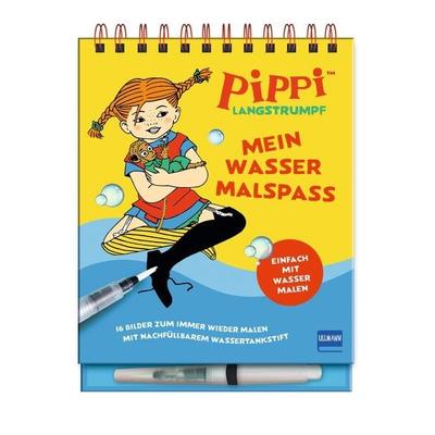 Pippi Langstrumpf - Mein Wassermalspaß, Gebundene Ausgabe von Astrid Lindgren, Ullmann Medien, 978-3-7415-2822-4