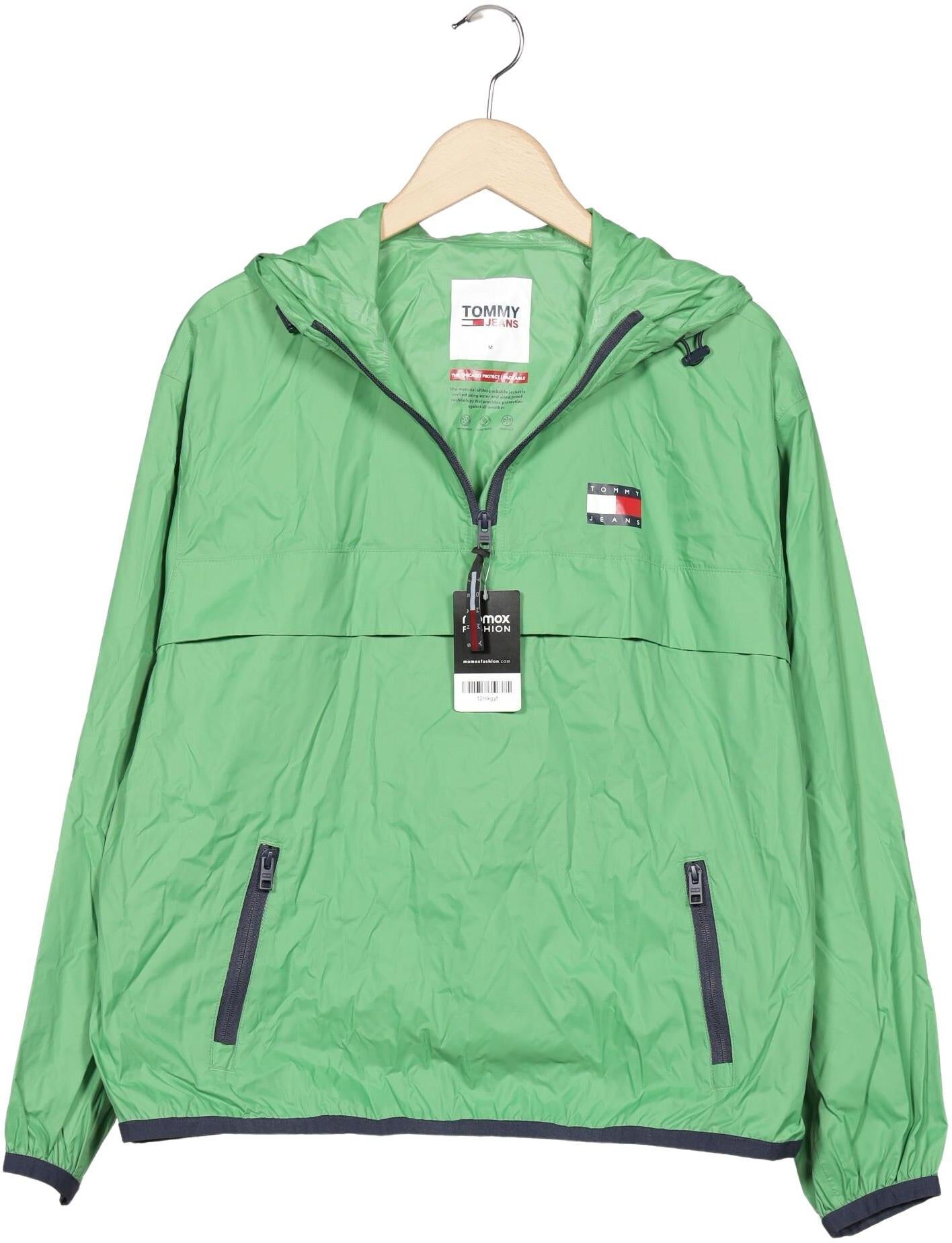 Tommy Jeans Herren Jacke, Grün, Gr. M, Synthetik / Tex / Membran - Second Hand