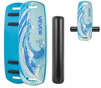 Tools, Home & Hobby Wooden Balance Board Trainer For Adults With Roller For Core Workout And Surf Training Wooden Balance Board Trainer For Adults With Roller For Core Workout And Surf Training