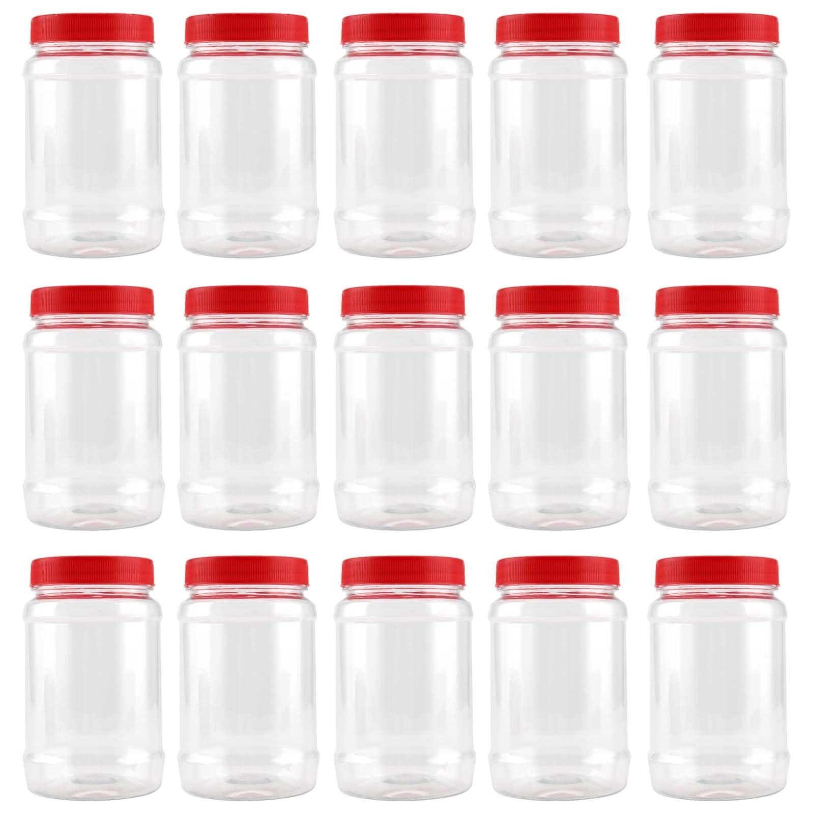 Dripio 15 ronde luchtdichte kunststof voorraadbakken, 750 ml, transparant