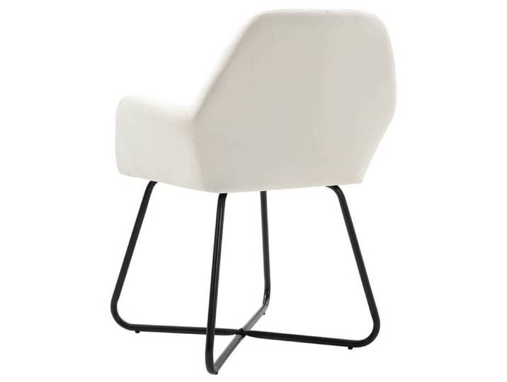 TOP 2026  Chaises à manger (lot de 4) - Pour 6 personnes - crème tissu - 61x61x84 cm ccc806