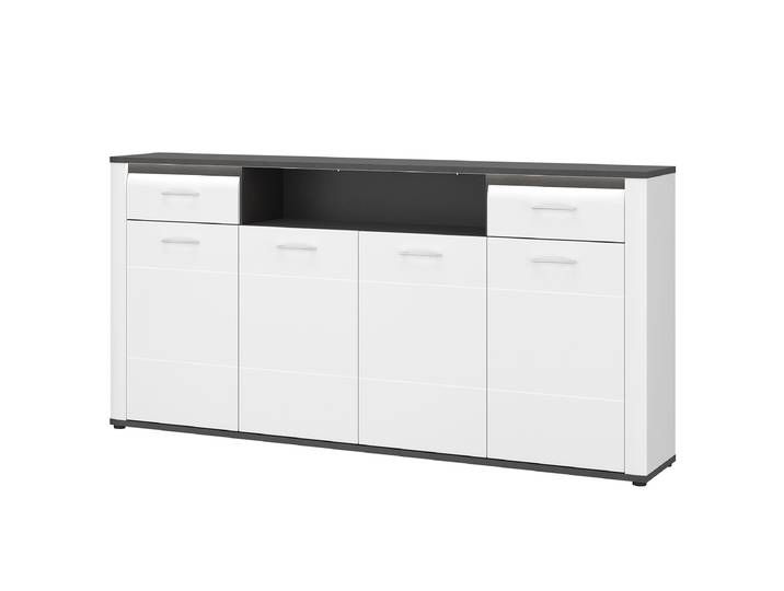 Sideboard - offenes Fach Typ B 204 x 104 x 41cm Weiß