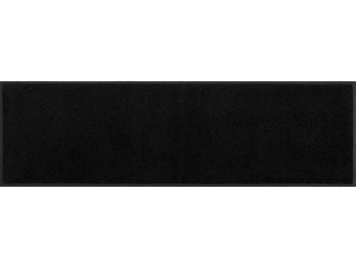 Wash+Dry Tapis de Sol\, Raven Black 35x120cm\, intérieur et extérieur\, Lavable\, Noir