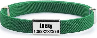 Uplifted Finds Personalized Breakaway Cat Collar With GPS Tracker Slot & Metal ID Tag green And Tag